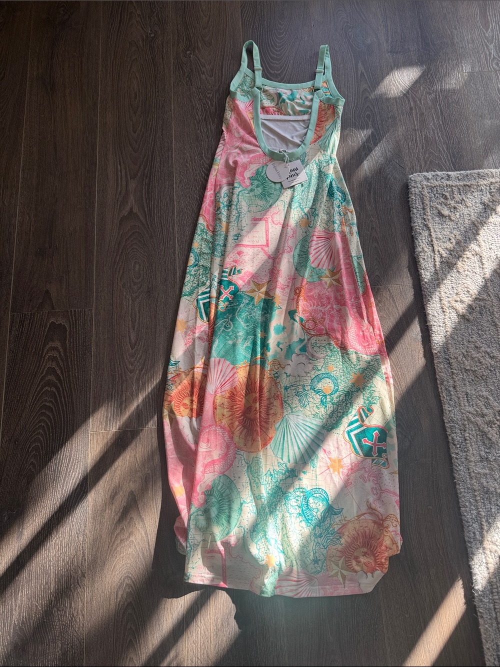 Kulani Kinis scoop low back maxi dress in Neverland. Floral Backless Maxi Dress - Picture 7 of 7